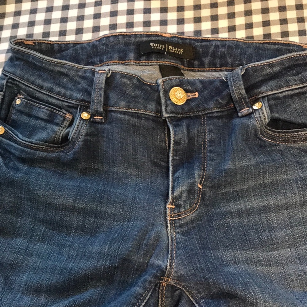 Distressed Denim Crops